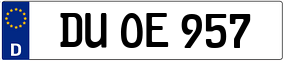 Trailer License Plate